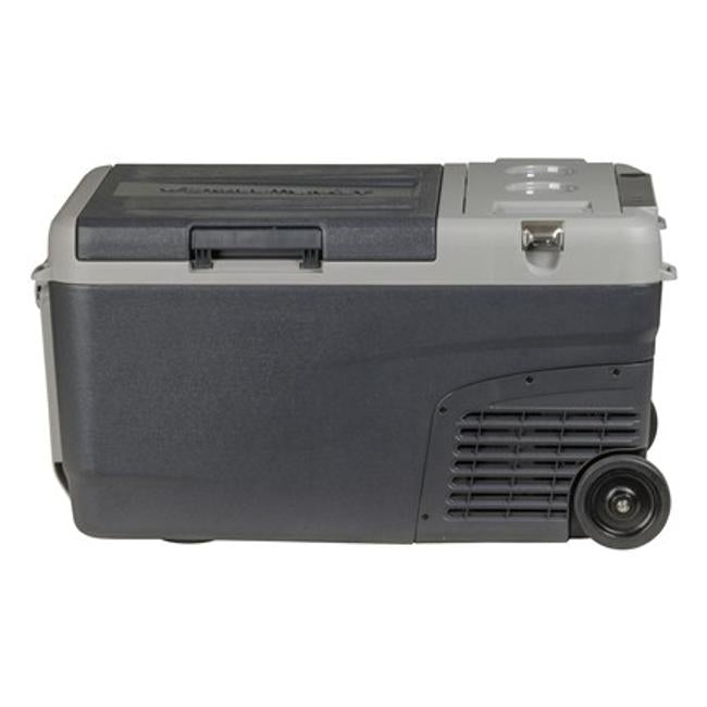 25L Brass Monkey Portable Fridge Or Freezer With Handles + Wheels And Removable Battery Compartment