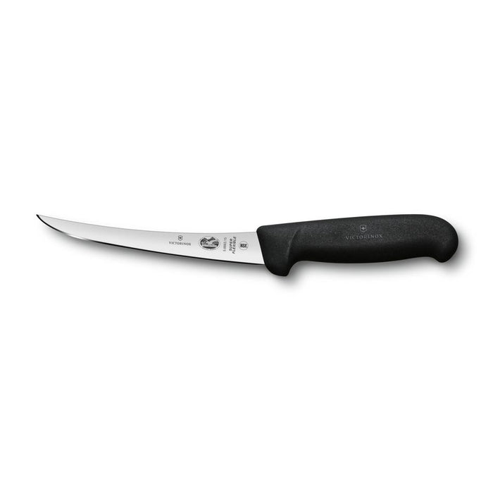Victorinox Boning Knife, 15Cm Curved, Super Flexible Narrow Blade, Fibrox