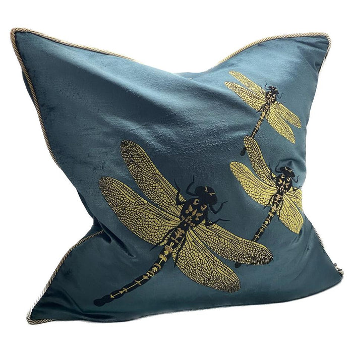 Rembrandt Sanctuary Cushion Cover - Hand Embroided - Blue/Gold IH6022