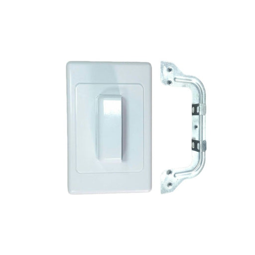 Brushed Rear Cable Entry Wall Plate - Folders