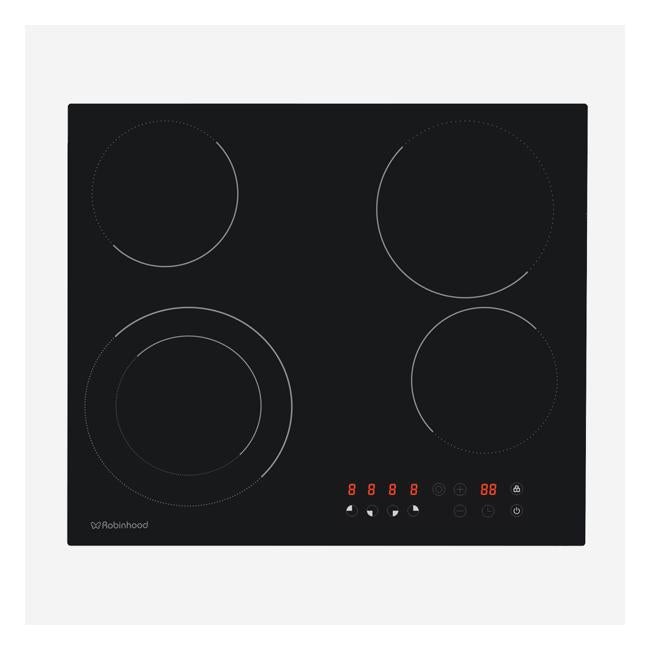 Robinhood 4 zone touch-control ceramic cooktop HEE604TFG-Folders