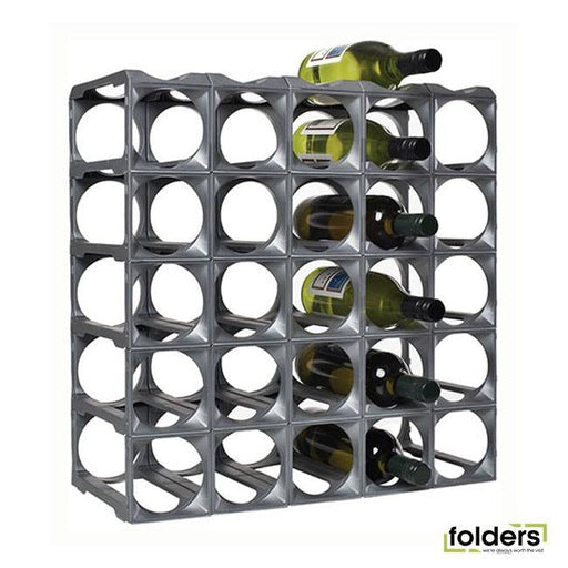 Stakrax wine storage 30 bottle kit silver - Folders