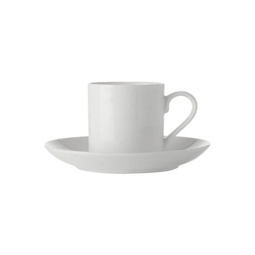 White Basics Straight Demi Cup & Saucer 100ML-Folders