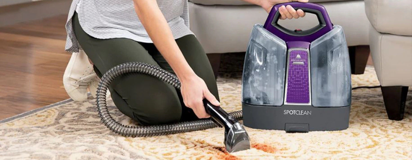 Say Goodbye to Stubborn Stains Bissell SpotClean Portable Cleaner — Folders