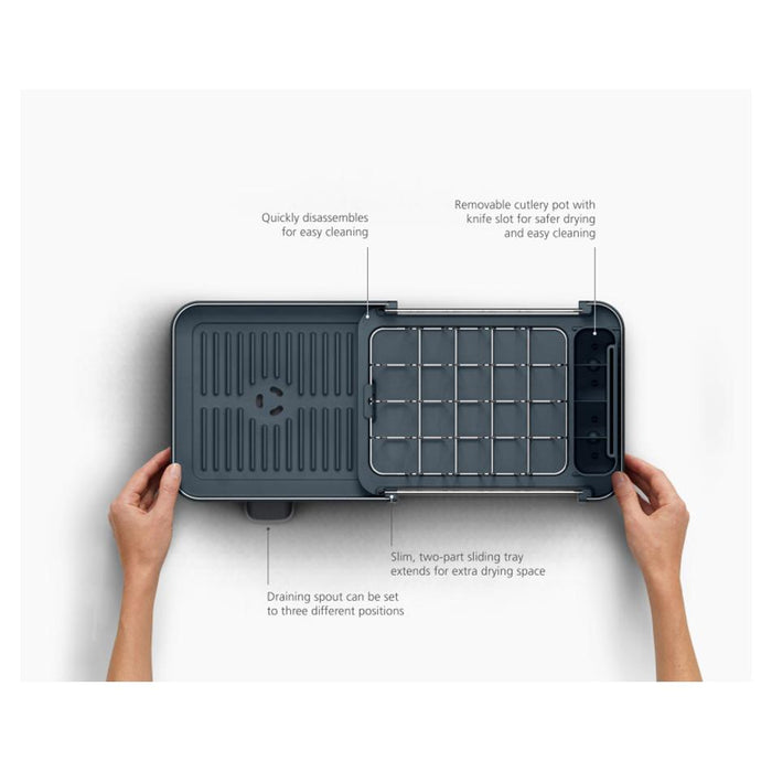 Joseph Joseph Extend Slim Steel Dish Rack (Grey) 01554JO_2