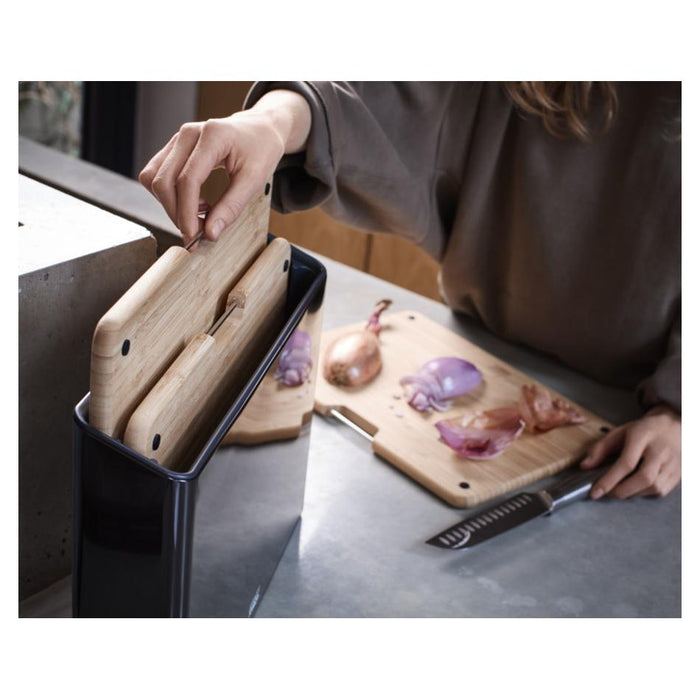 Joseph Joseph Folio Steel Bamboo 3pc Board Set (Blk) 01614JO_5