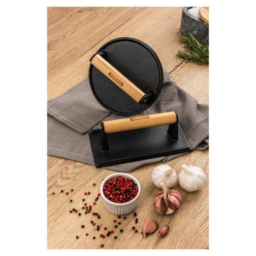 Tramontina Enammelled Cast Iron Round Grill  Press 17cm 03327TR_2