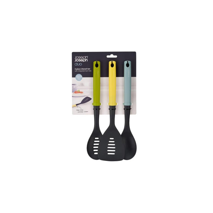 Joseph Joseph Duo 3-piece Utensil Set with integrated tool rests 10551