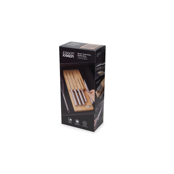 Joseph Joseph Elevate Steel Knives Bamboo Store 5 Piece Set 10563