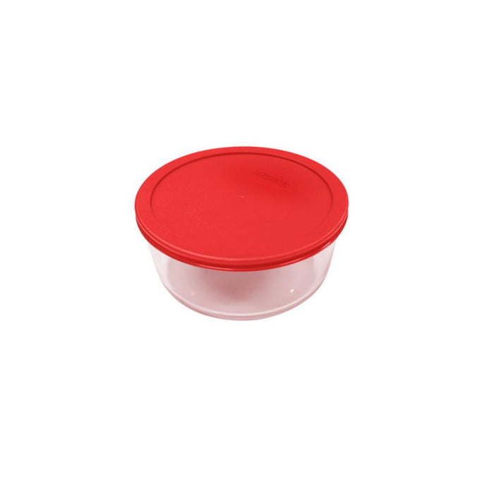 Pyrex Simply Store 2 Cup Round Container with Red Lid 1069619