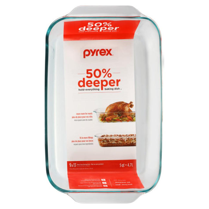 Pyrex Deep Glass Baking Dish 4.7L 1134516