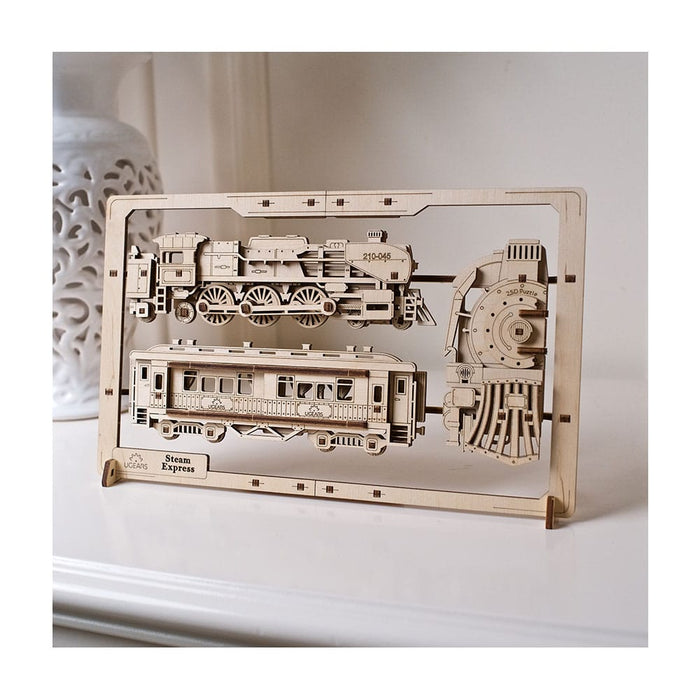 Ugears Steam Express 2.5D Puzzle 121805