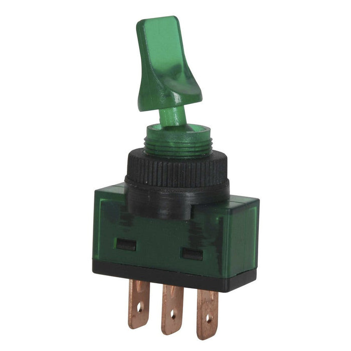 12V Illuminated Toggle GREEN - Folders