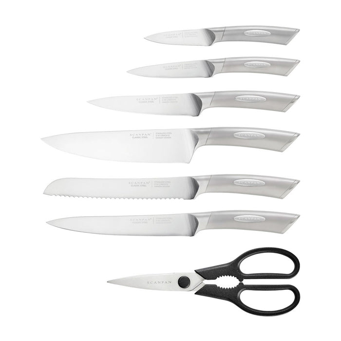 Scanpan Classic Steel 8 Piece Eclipse Knife Block Set