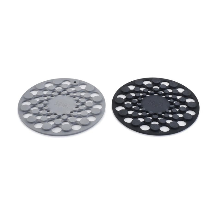 Joseph Joseph Spot-On Set of 2 Silicone Trivets (Round) - Grey 20174