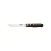 Churrasco Steak Knife Serrated Wide Blade Polywood Brown 5", 13cm_1