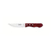 Churrasco Steak Knife Jumbo Serrated Wide Blade Polywood Red 5", 12cm_1