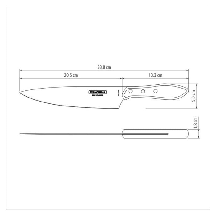 Tramontina Polywood Churrasco Carving Knife  8", 21cm 21189198_5