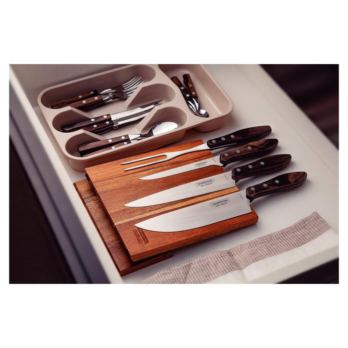 Tramontina Churrasco Barbecue Knife Block  5 Piece - Brown 21198981_4