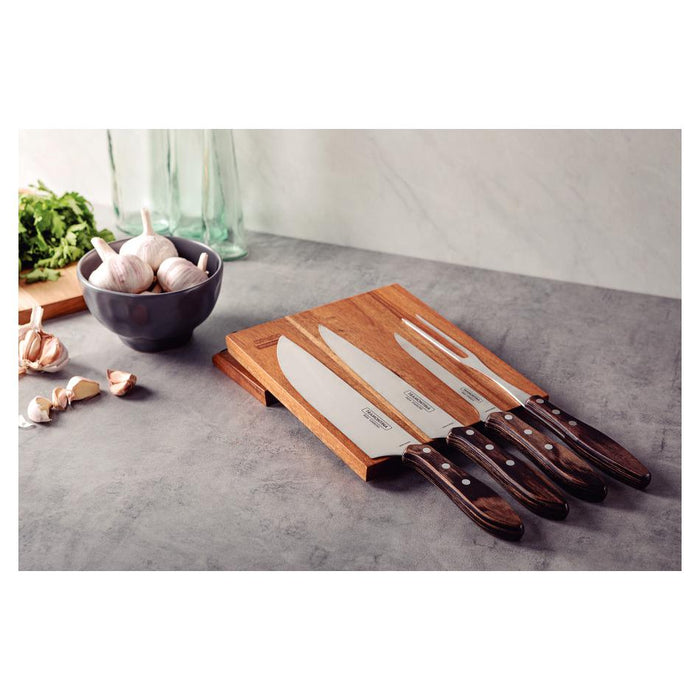 Tramontina Churrasco Barbecue Knife Block  5 Piece - Brown 21198981_6