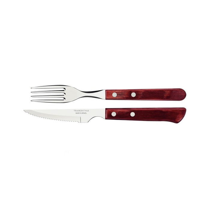 Tramontina Churrasco Spanish Steak Cutlery 12 Piece Set - Red 21199709_1