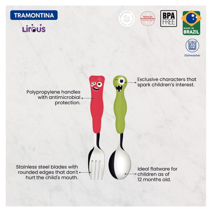 Tramontina Children's Monster Cutlery 2 Piece Set 23797909_3