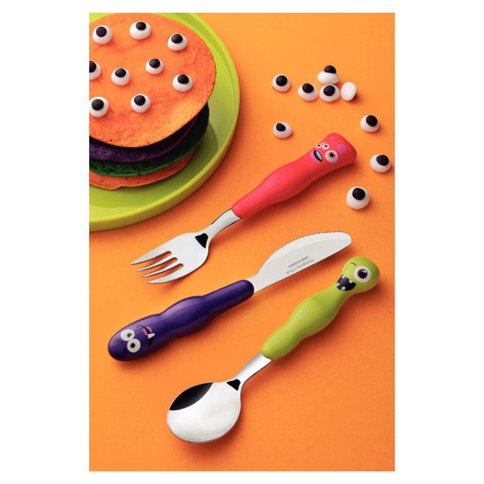 Back In Stock Tramontina Children's Monster Cutlery 3 Piece Set_4