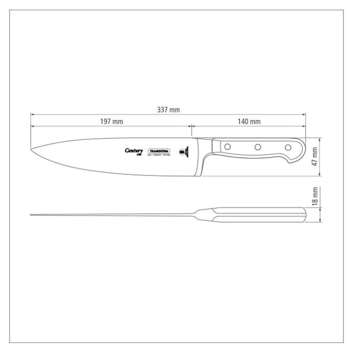 Tramontina Century Forged Chefs Knife  8", 20cm 24011108_4