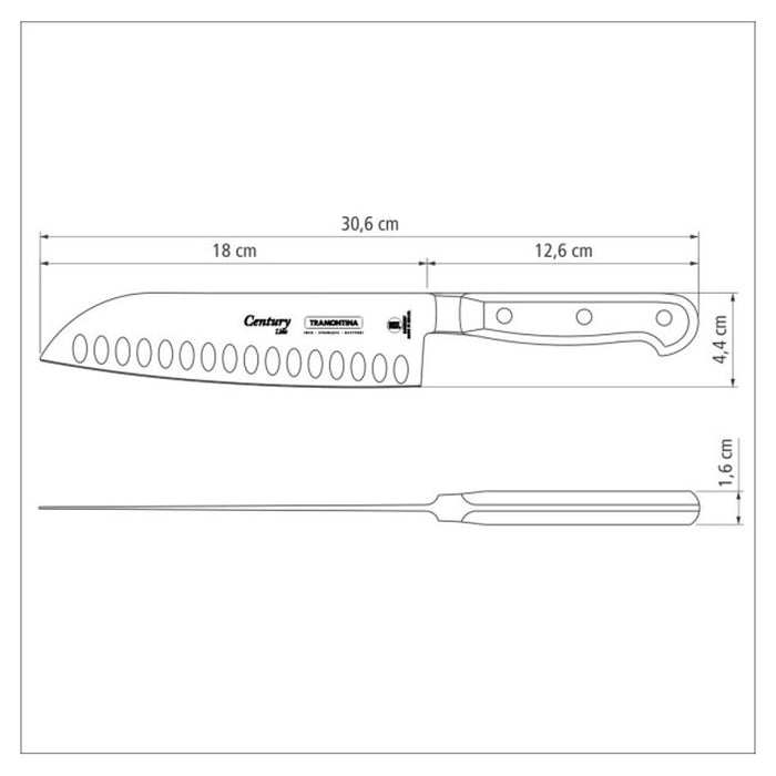 Tramontina Century Forged Santoku Knife 7", 18cm 24020107_5