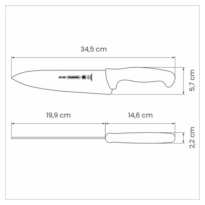 Tramontina Professional Master Black Cooks Knife   8", 20cm 24609108_3