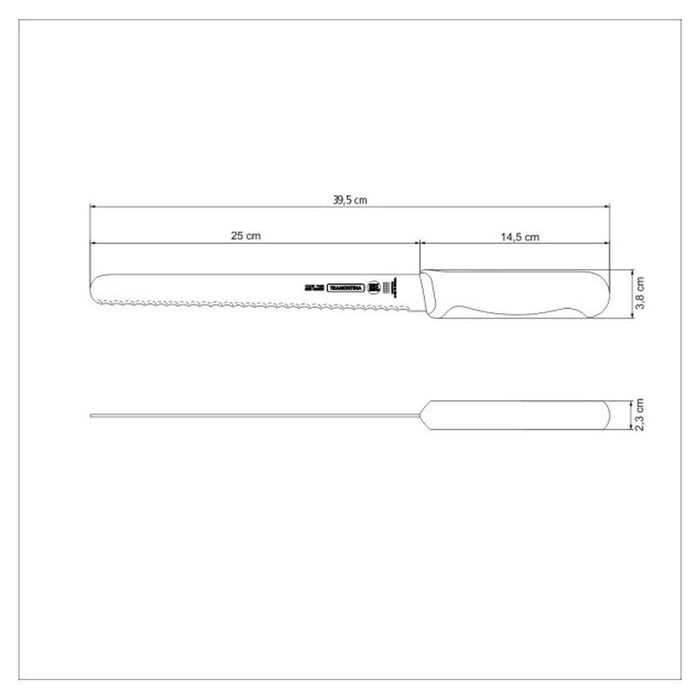 Tramontina Professional Master Black Bread Knife 10", 25cm 24627100_3