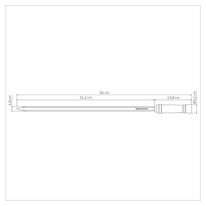 Tramontina Heavy Duty Stainless Steel Skewer Wood Handle 65cm 26418065_6