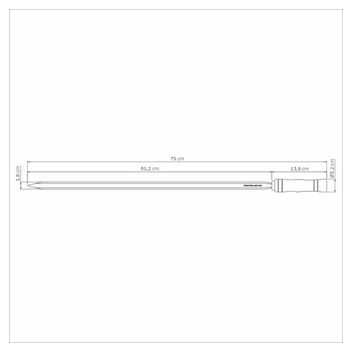 Tramontina Heavy Duty Stainless Steel Skewer Wood Handle 75cm 26418075_6