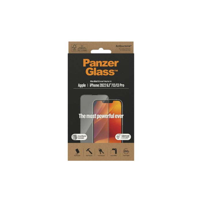 PanzerGlass UltraWide Fit w/ Aligner SP iPhone 14 2783