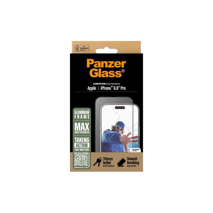 PanzerGlass UWF Aluminum Frame SPiPhone 16 Pro Max 2852