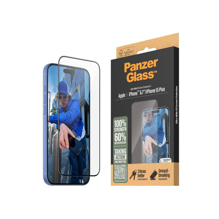 PanzerGlass UltraWide Fit SPiPhone 16 Plus 2863