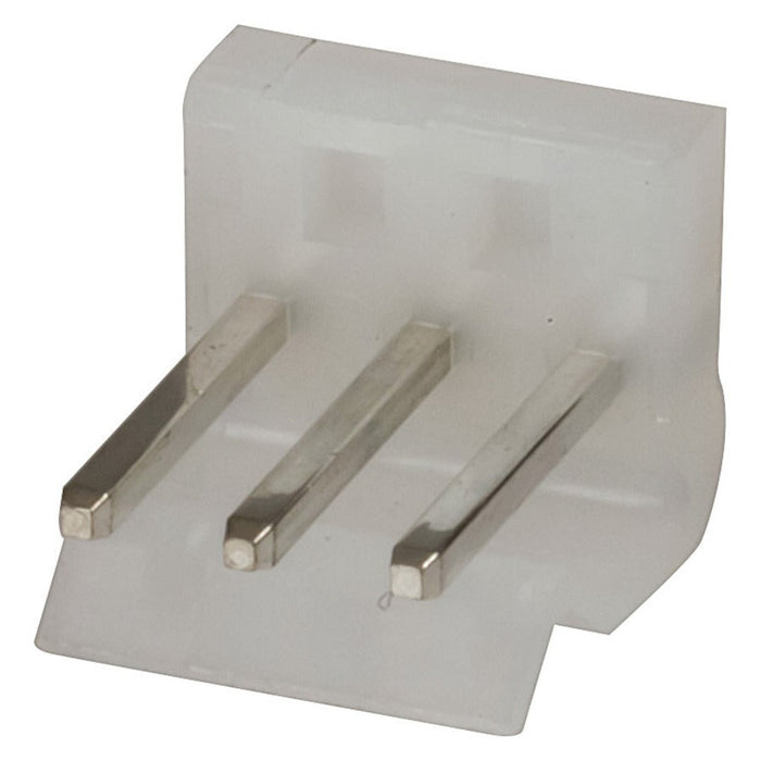 3 Pin 0.156 Straight Locking Header with crimp pins - 3.96 pitch - Folders