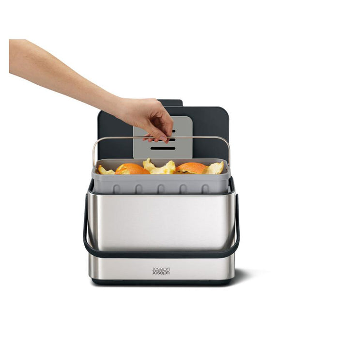 Joseph Joseph Collect 4L Stainless Steel Food Waste Caddy 30145