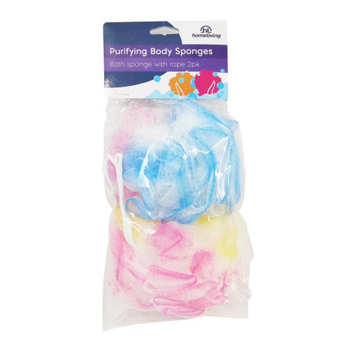 Homeliving Nylon Bathsponge Pack 2 31429