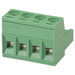 4 Pole PC Mount Pluggable Terminal Block Socket - 5.08mm - Folders