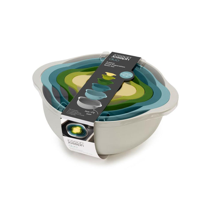 Joseph Joseph Duo 6pc Food Preparation Bowl Set (Opal) 40116