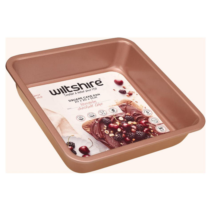 Wiltshire Rose Gold Square Cake Pan 20cm 40593