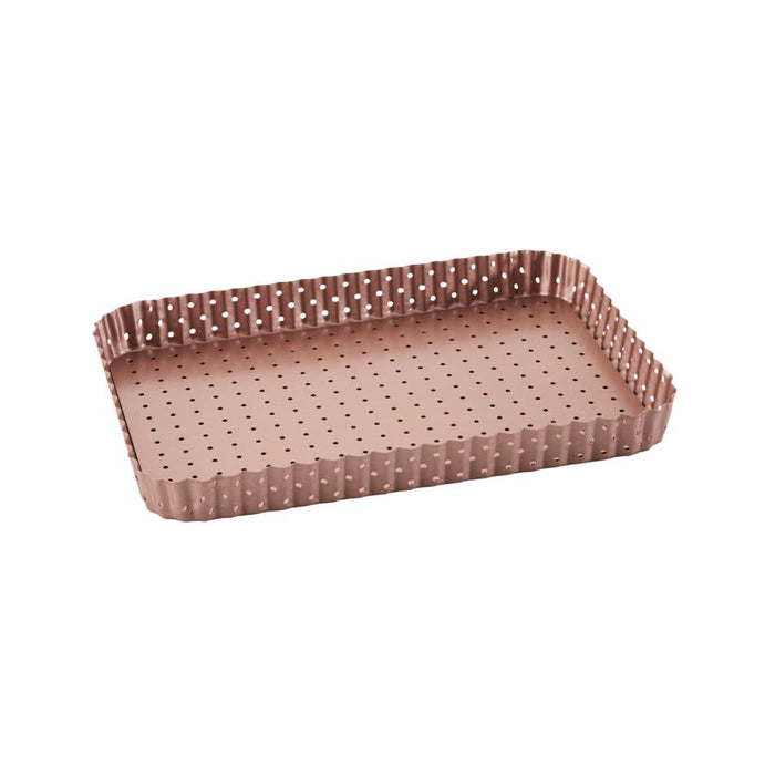 Wiltshire Rose Gold Perforated Large Rectangle Tart Pan 40717