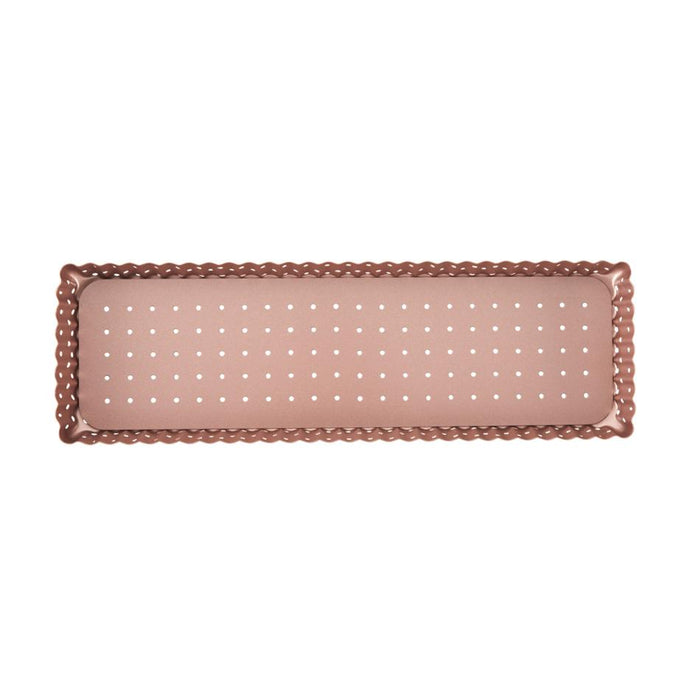 Wiltshire Rose Gold Perforated Rectangle Tart Pan 40719