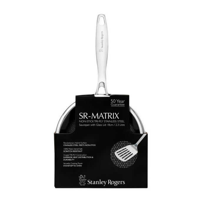 SR-Matrix Non-stick Saucepan with Glass Lid 18cm / 2.3L_2