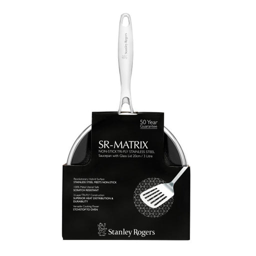 SR-Matrix Non-stick Saucepan with Glass Lid 20cm / 3.0L_2