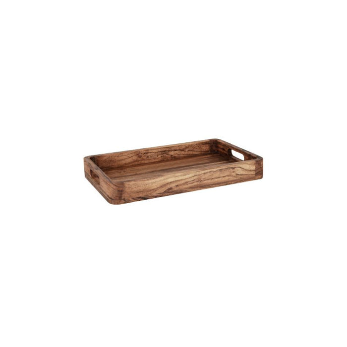 Chef Inox Serve Natural Acacia Rectangular Deep Tray 405x254x50mm 4770