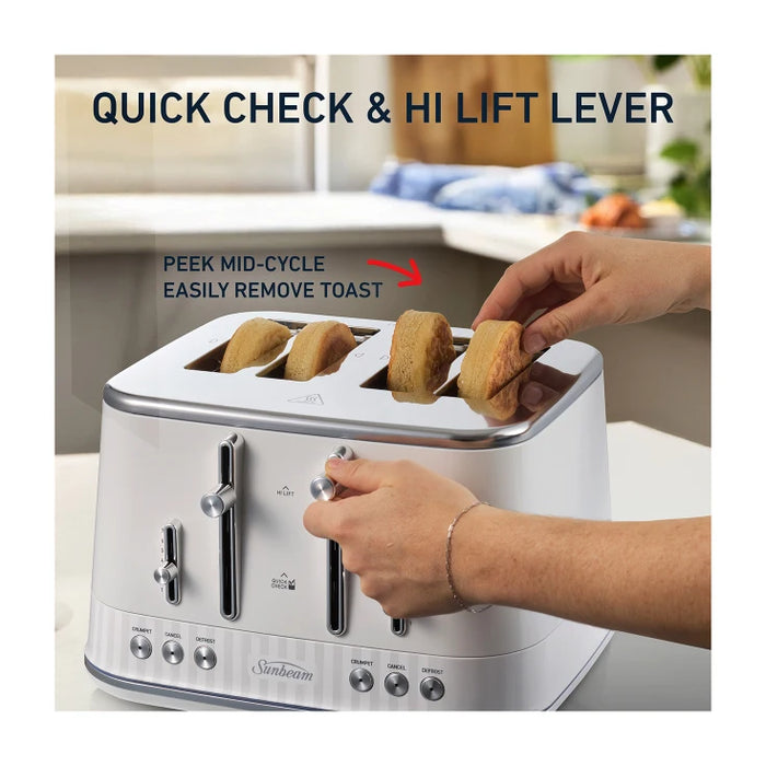 Sunbeam French Riviera Toaster White TAM8104WH