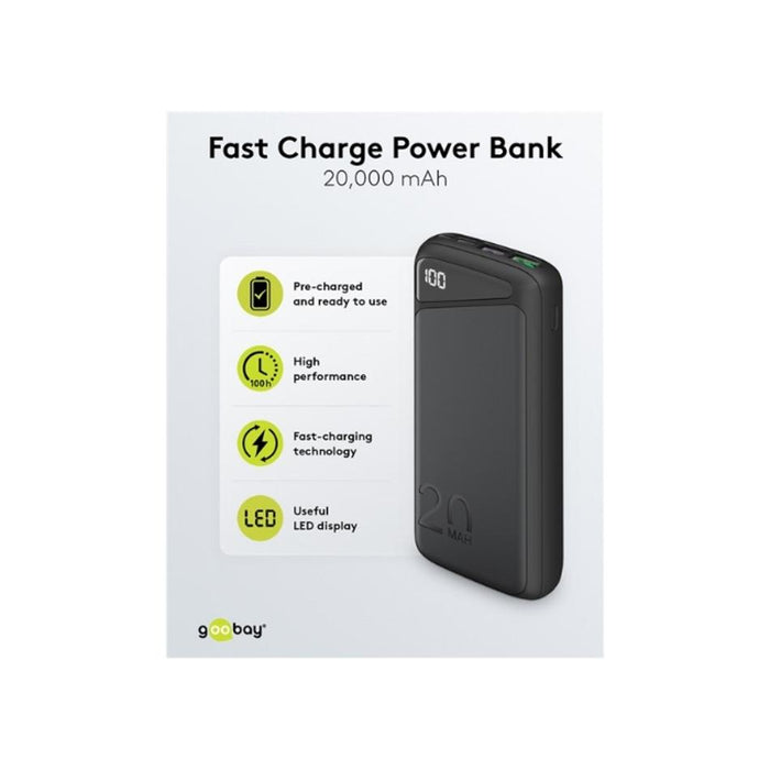 Goobay Powerbank 20000mAh LED QC/PD 53939