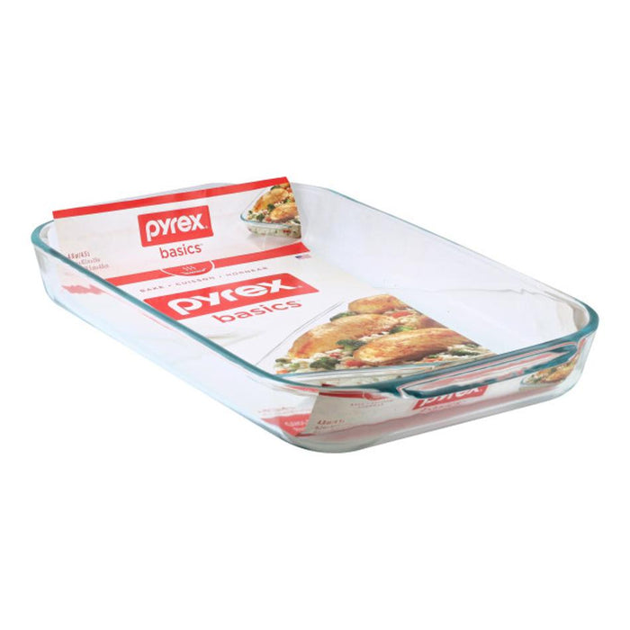 Pyrex Basics Oblong Glass Baking Dish 4.5L 6001040